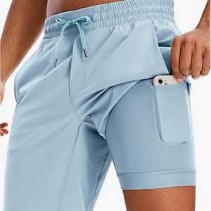 CRZ Yoga, Light Grayish Blue Shorts - XL